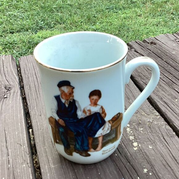 Norman Rockwell Museum Coffee Mugs Set of 3 "For A Good Boy" Vintage - Picture 4 of 8